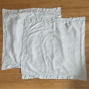 2 Pottery Barn Euro Linen Pillow Shams